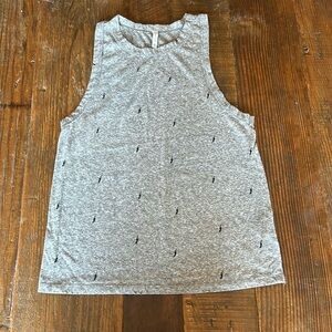 Z Supply grey tank top lightning bolt design.  Women’s XS , like new